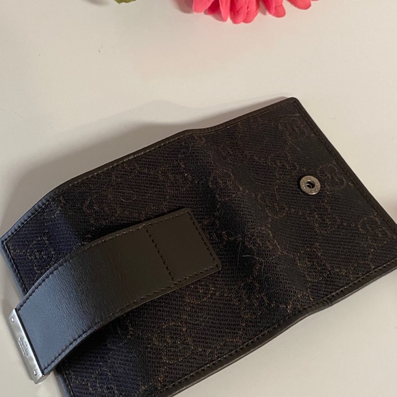 Authentic Gucci Jacquard Brown Monogram Key Case New - Picture 9 of 12